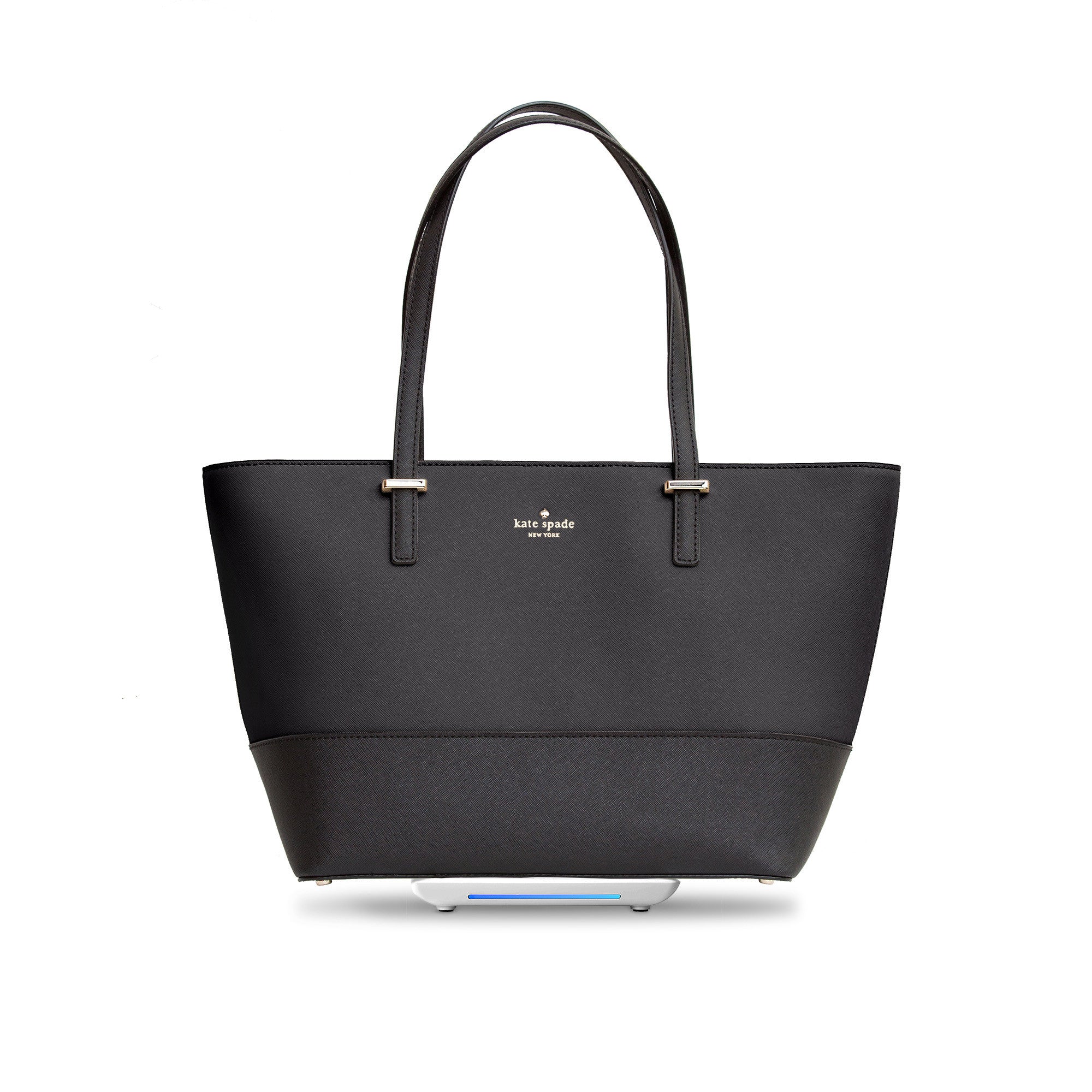 Kate Spade Madison Saffiano East West Leather Laptop Tote Black Leathe –  Gaby's Bags